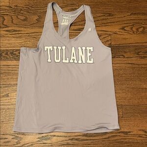 Champion Women's Grey Tulane Tank Top.  Racer back .